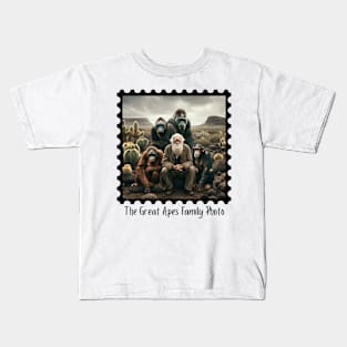 The Great Apes Family Photo Kids T-Shirt